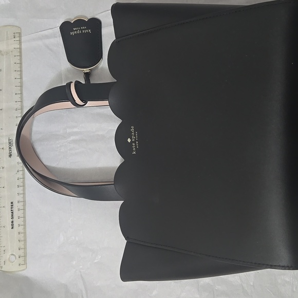 Kate Spade Black Tote with Cream Straps - Picture 10 of 10
